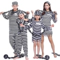 Pikkukuva 1 / 4: Aikuisten Lasten Vanki Asu, Vankila Asu Halloween Cosplay Asu Adult man