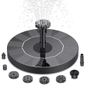 Miniatyrbillede 1 af 5: Solar Fontænepumpe, Solar Vandfontænepumpe med 6 Dyser, Soldrevet Fontænepumpe til Fuglebad