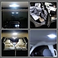 Miniatyrbild 3 av 5: 4-pack vita LED-panel kupollampor, Cob 48-smd LED-innerbelysning för bil, LED-innerbelysning för kupol
