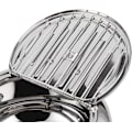 Miniatyrbilde 5 av 5: Friteuse Panne Japansk Tempura Liten Frityrkoker Stekepanne med Termometerlokk og Oljeavløpsstativ for Pommes Frites (Stor størrelse 24cm)