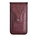 Miniatyrbild 1 av 5: Mobiltelefon bältesväska herr midjeväska universell bältesväska hölster fodral lämplig Wine Red
