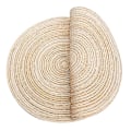 Pikkukuva 4 / 4: Pöytätabletit, 6 kpl, pestävät punotut PP-lämmönkestävät liukumattomat pöytätabletit, pyöreä pöytätabletti 35x35cm (pyöreä, norsunluu)