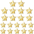 Miniatyrbillede 1 af 5: 50 Stk. Stjerne Badge Guld Reversnål Til 4. Juli Mindedag Veterans Day