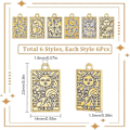 Pikkukuva 2 / 5: 1 Laatikko 36kpl Tarot-kortti Korut Tarot-koru Kulta Tarot-korut Irtotavarana Kuu Aurinko Tähti Koru Suorakulmio Onnenamuletti Koru Korujen Valmistukseen Korut DIY Ea