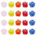 Miniatyrbilde 3 av 5: 90 stk. Gullsand Lampwork Perler Tråder Håndlagde Indre Blomsterperler Fasetterte Rondelle Perler for Smykkefremstilling 8x6mm Blandet Farge