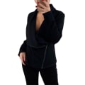 Miniatyrbillede 1 af 5: Dame Skrå Lynlås Sweater Frakke Langærmet Afslappet Toppe Kvinde Sweater Ny M B