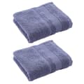 2-pack handdukar Handduk, badlakan, ansiktshandduk, gäst handduk, duschhandduk, 34 X 72 Cm, Bomull blue