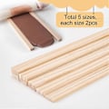 Miniatyrbild 3 av 5: 10 st Träplattor Keramikverktyg 5 Storlekar Rektangulär Lera Stick Guide