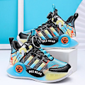 Miniatyrbild 4 av 5: Pojkar Basketbollskor Hög Ovandel Andas Sport Skor Anti Slip Mode Sneakers 3F299 Blue EU 31