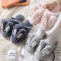 Miniatyrbillede 6 af 6: Dames Søde Nyhedstøfler, Slip-On Runde Tå Spidse Hjemme Fluffy Anti-Slip Slides Sko, Indendørs Hyggelige Komfortable Sko brown EU36 37