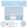 Miniatyrbild 4 av 4: Bluetooth-tangentbordfodral för iPad Pro/pro11/air/air2/air3/air4/mini6/10.9\"/10.2\"/10.5\"/8.3\"/9.7\" Blue Ipad Pro