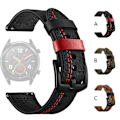 Pikkukuva 3 / 3: 22mm Colorb Vaihtoranneke Galaxy Watch 4/4 Classic -kelloon, Kaksivärinen Aitoa Nahkaa Oleva Kellon Ranneke Urheilu Vaihtoranneke Samsung Galaxy Watch4 4 -kelloon