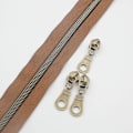 Miniatyrbilde 2 av 5: #5 Antikk Messing Metallisk Nylon Glidelås På Meteren Bulk 10 Meter (brun Tape Med 25 stk Messing Glidere For DIY Sy Skredder Håndverk Veske(brun)