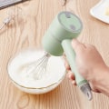 Pikkukuva 2 / 5: Langaton sähkövatkain ladattava mini-käsisekoitin keittiötyökalu Green