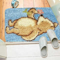 Miniatyrbild 3 av 5: Latch Hook Rug Kits Oavslutad Gobeläng Diy Matta För Vuxna Virka Garn Kits Med Tryckt Canvas Mönster För Heminredning Djur