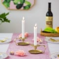Pikkukuva 4 / 5: Kartiotuikkukipot, Kultaiset Pöytätuikkukipot Hääseremoniaan, Juhlava Ruokasalin Sisustus Tuikkukipot, 2 Kappaletta