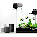 Miniatyrbillede 2 af 4: Automatisk fiskefodringsautomat, Wifi fjernbetjening elektrisk, akvarium dispenser, App-styret sølv