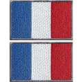 Miniatyrbillede 1 af 5: 2 Pakke Frankrig Flag Patches - Broderede Patches - Franske Flag - Militær Taktisk Patch Til Tøj, Hatte, Rygsække, Pride Dekorationer