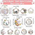 Miniatyrbillede 2 af 5: Påske Charms Bulk Assorteret Påske Ferie Charm Kollektioner Kanin Dyr Charm Farverige Påskeæg Gulerod Charms