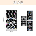 Miniatyrbild 2 av 5: 5d tredimensionella präglade nagelkonsttillbehör självhäftande hjärtformade stjärnnaglar konstdesign Diy, 4 ark, 10,5*6cm