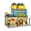 Miniatyrbillede 1 af 5: Byhotel Arkitektur Byggesæt Med Lys, 3 Niveauer Hotel Model Byggeklodser Legetøj, til 12+ Voksne