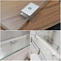 Miniatyrbillede 4 af 4: Glasklemme, 12 stk. Glasholdere Glashængsel Aluminium Glashylde Støtte Solid Glasklips 6-8mm Adaptiv Hylde