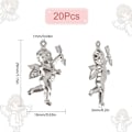Miniatyrbild 2 av 5: 1 Ask 50 st Cupid-berlocker, Skyddsängelberlocker, 316 Rostfritt Stål, Kärleksberlocker, Fe-ängelberlocker