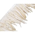 Miniatyrbillede 1 af 3: 2 Yards 20-25 cm Hane Hackle Fjer Kant Trim, Sy Håndværk Fjer Til Diy Dekorationer - Off White