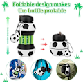 Miniatyrbilde 5 av 5: Fotballdinosaur Nøkkelring 550ml Sammenleggbare Vannflasker for Barn med Tut for Skole BPA-fri Lekkasjesikker Silikon Drikkeflaske for Jenter Gutter