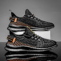 Pikkukuva 4 / 5: Flying Knit miesten kengät hengittävät juoksukengät Fr553 Orange EU 44