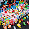 Miniatyrbild 3 av 5: Barnens frukt digitala byggklossar tidig utbildning pussel 1-2-3 år gamla baby leksak pojkar och flickor intellektuell utveckling