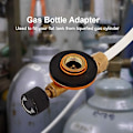 Miniatyrbild 2 av 5: Mångsidig Utomhuscampingspis Gaspåfyllningsadapter Konverterare för LPG-flattank, Idealisk Cylinderkoppling för Vandrare