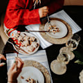 Pikkukuva 4 / 5: Sininen tabletti, 4 kpl, vinyyliset pöytätabletit, lämmönkestävät, tahroja hylkivät, taitettavat tabletit, pestävät, pyyhittävät tabletit keittiöön