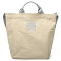 Miniatyrbilde 1 av 5: Dame Canvas Tote Håndvesker Casual Skulderveske Crossbody Daglig Arbeid Skoleveske white