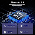Miniatyrbillede 2 af 5: Aux Bluetooth 5.3 Biladapter 3.5mm Sender Modtager Plug & Play Håndfri Opkald