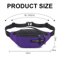 Miniatyrbilde 2 av 4: Hydreringsbelte for løping med justerbar stropp midjeveske egnet for fotturer, løping, jogging og camping purple