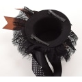 Miniatyrbilde 5 av 5: Victorian Steampunk Mini Hatt Hårklype for Kvinner (d) Black 5