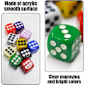 Pikkukuva 3 / 5: 120 kappaletta 6-sivuisia noppia, mukana 1 säilytyspussi, pyöristetyt kulmat, standardi pelinopat, mininopat