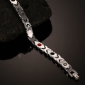 Miniatyrbillede 3 af 4: Elegant magnetisk armbånd i legering til mænd mod gigt, smerter og karpaltunnelsyndrom Two color