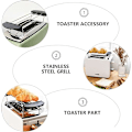Miniatyrbilde 4 av 5: Byggehylle for brødrister steketilbehør brødrister rack brød bagel brødrister rom grilling rack metallholder
