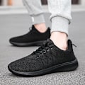 Miniatyrbillede 5 af 5: Løbesko til mænd Letvægt Åndbare Vandresko Atletiske Mode Sneakers 3Dsf022 Black EU 41