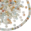 Miniatyrbilde 3 av 5: 300 stk. Naturlige Ametyst Spacer Perler 2 Strenger 4mm Naturlige Edelstensperler Lilla Jade Perler Flate Runde Edelsten Heishi Disk Steinperler for Halskjede Be