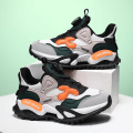 Miniatyrbilde 3 av 5: Basketballsko for gutter, høyt overdel, pustende sportsko, sklisikre, trendy sneakers 8952 Green EU 34