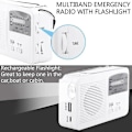 Pikkukuva 3 / 4: Hätäradio aurinkokennolla ja käsikammella, itseviritteinen, FM/AM-radio LED-taskulampulla, kannettava USB-lataus Green