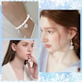 Miniatyrbillede 4 af 5: Snefnug Charms Bulk Assorterede Jule Sne Charms til DIY Tilbehør