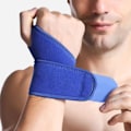Miniatyrbillede 4 af 5: Sports Fitness Wrap Håndledsbind, Justerbart Håndledsbandage blue(a pair)