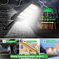 Miniatyrbild 2 av 5: Utomhus solcellslampor, 2-pack 213 LED säkerhetslampor med rörelsesensor Vattentät 180° justerbar