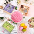 Miniatyrbilde 5 av 5: Raffiapapir-strimler og -tråder, konfetti til DIY-gaveinnpakning og kurvfyll pink
