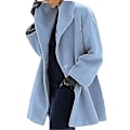 Miniatyrbild 3 av 5: Fashion Multicolor Damkläder Ullrock Trenchcoat Lång Varm Vinter Parka Med Slag Red L