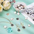 Pikkukuva 3 / 5: 40 kpl Alloy Enamel Clock Charms Emaliriipus DIY-korujen valmistukseen
